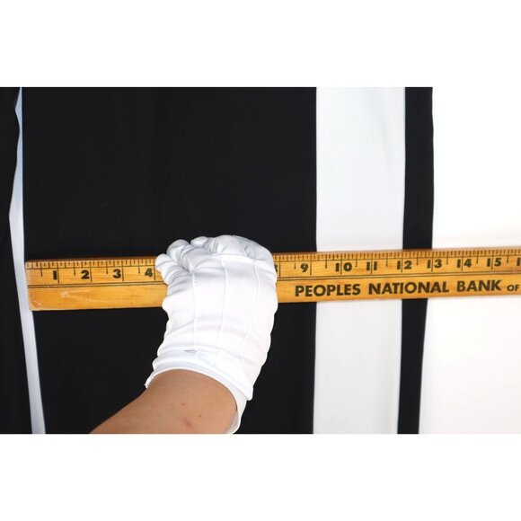 Belle Sky Wide Leg Pants Baggy Black  Stripe Modern Minimalist Statement - Picture 7 of 10